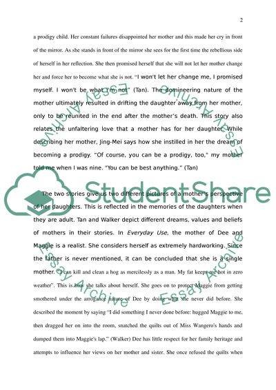 Two Kinds and Everyday Use