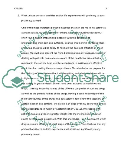 Career/life experinece