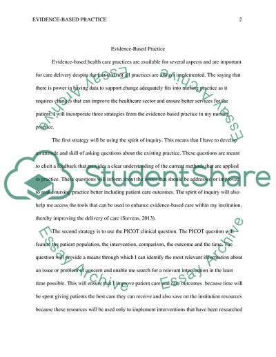 Evidence-Based Practice