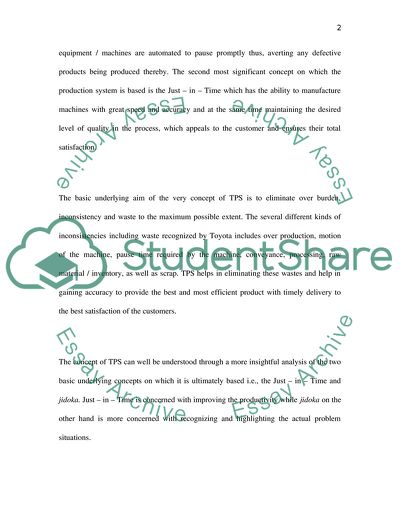 The Success of Production System