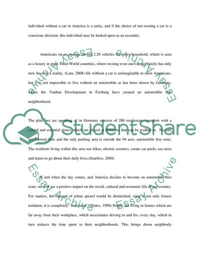 If Cars Were Banned in the US