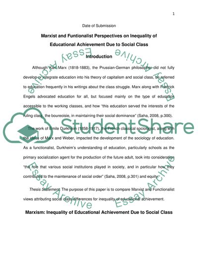 Social inequality essay