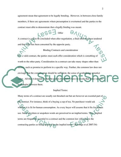 Australian Contract Law