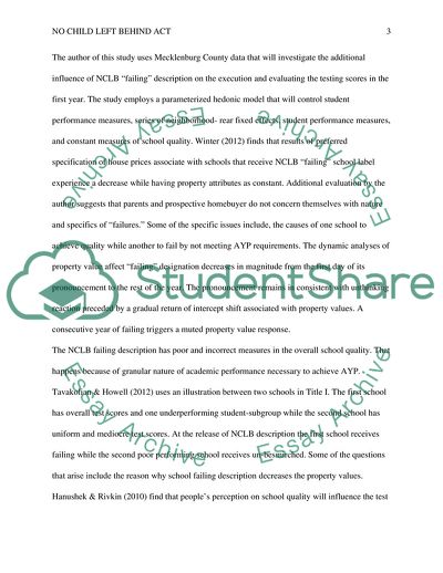 No Child Left Behind Act