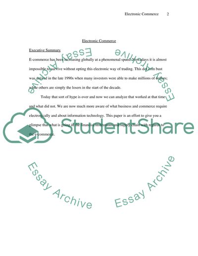 The Worldwide Influence of Electronic Commerce