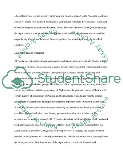 History of the Terrorist Group Al-Qaeda