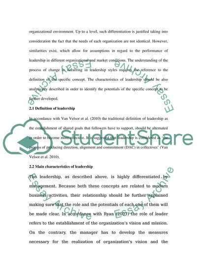 Management and Leadership Development