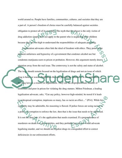 The Paper Tiger Reasons for Legalizing Drugs