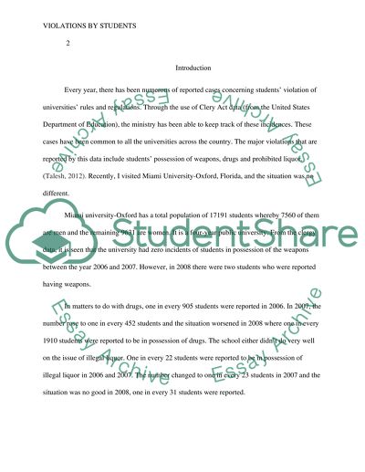 Campus Discipline Problem