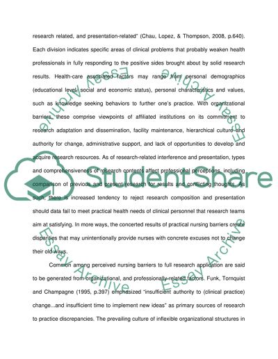 Nursing Practice: an Evidence-Based Clinical Management