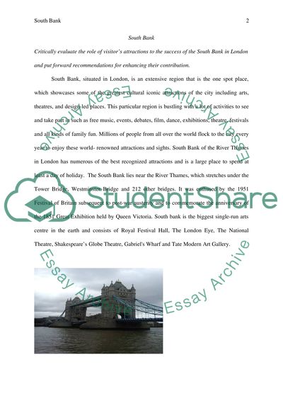 The Role of Visitors Attractions to the Success of the South Bank