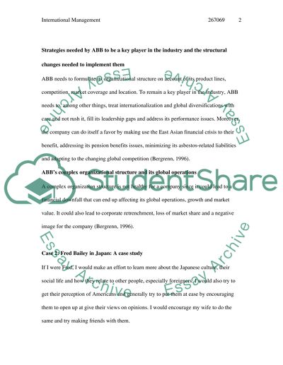 International Management paper