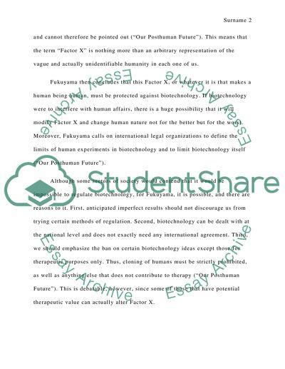 Fukuyama and the Regulation of Love