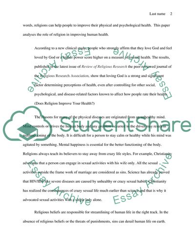 Can Religion Improve Your Health