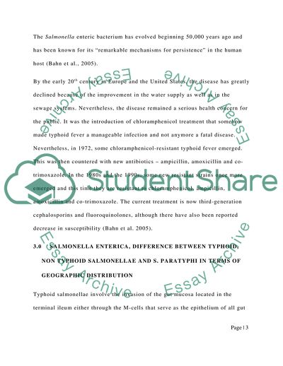 Typhoid Fever in Children