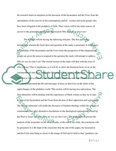 Incarnation and the Cross