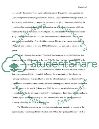 Summary of Mauritian Tourist Industry