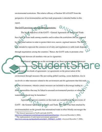 Promotion of Multilateral Agreements
