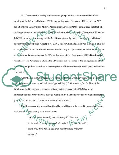 The Effects of the Spilled Oil