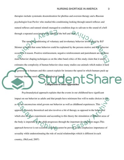 Psychological Approaches Of Modern Psychology