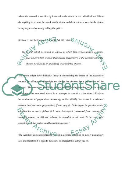 Criminal Attempts Act of 1981