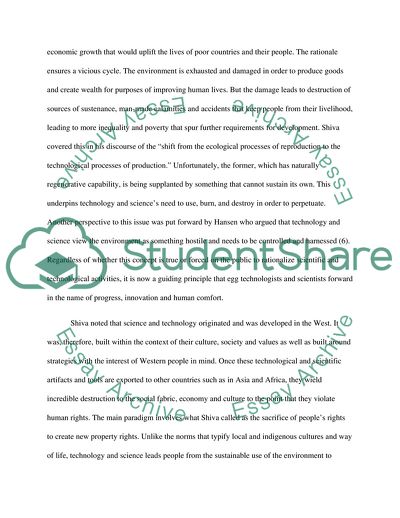 Dominant Ideas about Technology and Science