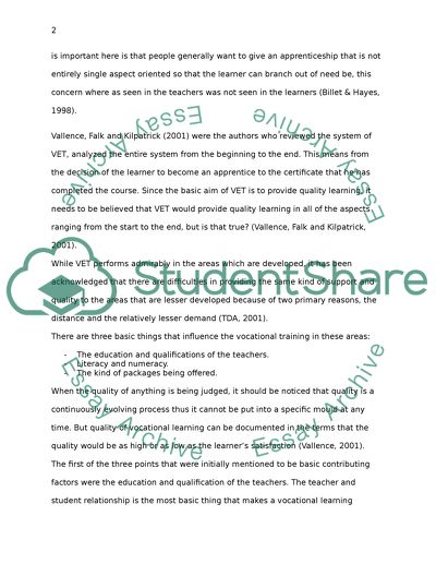 Problems Faced by Apprentices in Rural Australia