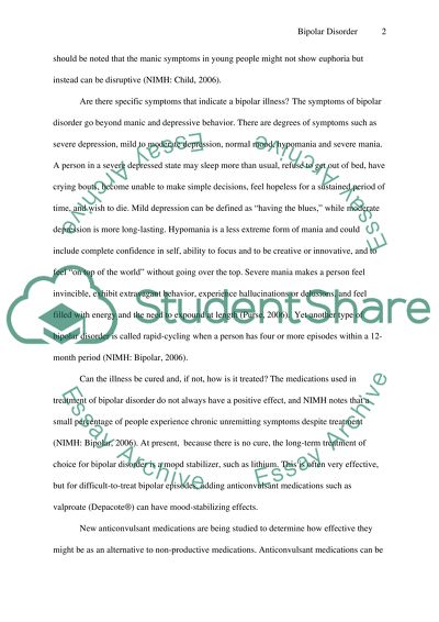 Rough Draft of Bipolar Disorder