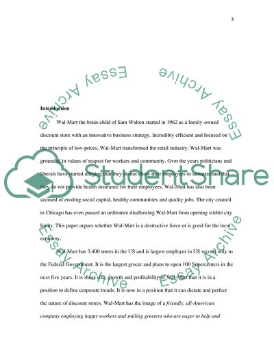 Walmart: the Retail Industry