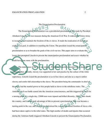 Emancipation Proclamation