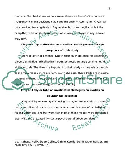 Terrorism and Homeland Security
