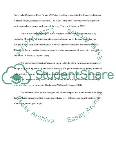 Nursing and Self-Care Management