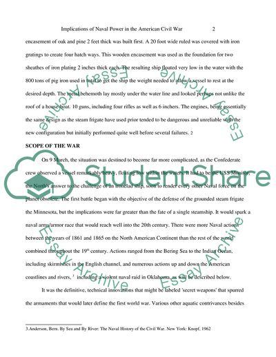 Implications of Naval Power in the American Civil War