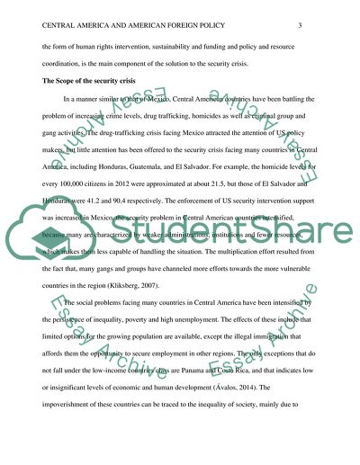 Central America and American Foreign Policy