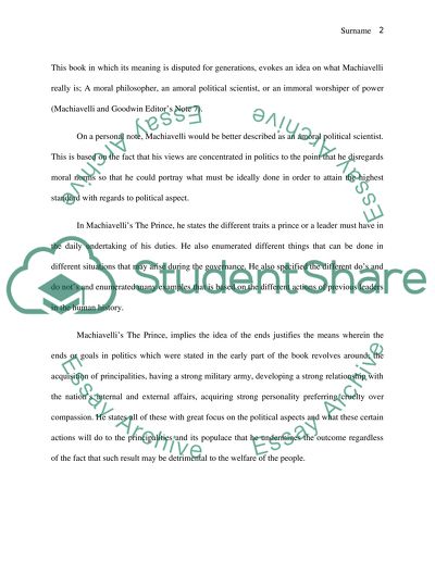 Machiavelli: Moral Philosopher, Amoral Political Scientist or Immoral Worshiper of Power