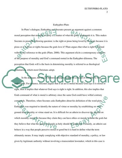Socrates and euthyphro image