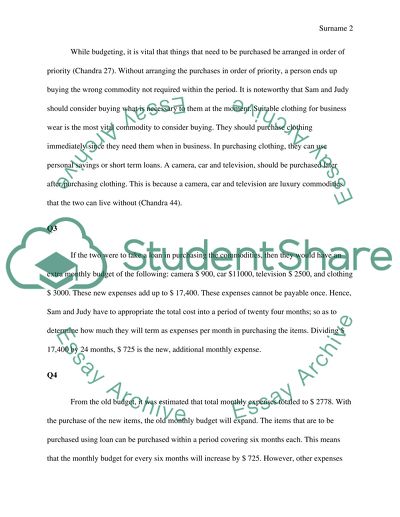 Personal Finance Assignment