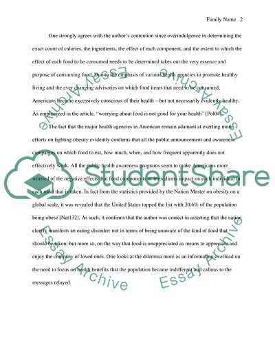 Our National Eating Disorder by Michael Pollan