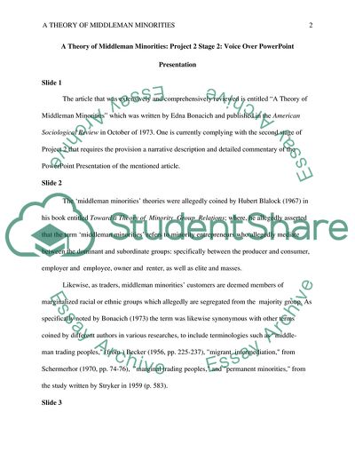 A Theory of Middleman Minorities