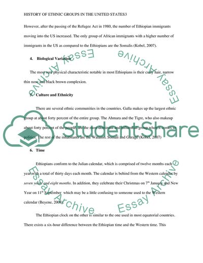 History of Ethiopian Americans in the United States