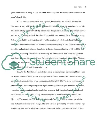 A comparison of the Animal Farm and Edmond Burke 4 Stages of Modern Revolutions
