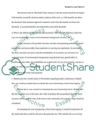 Environmental studies