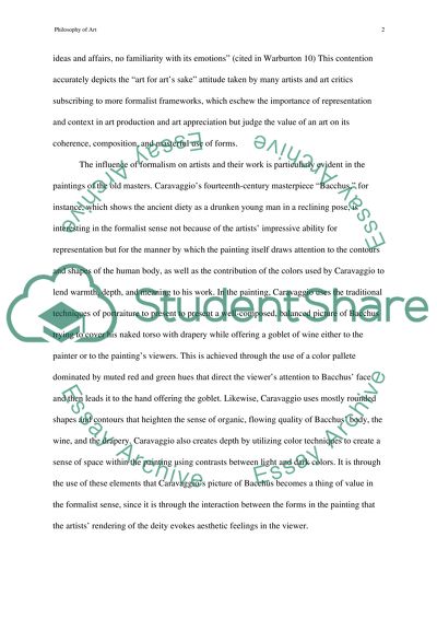 Formalist and Expressionist Concepts of Art