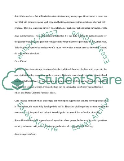 Ethics and Moral Theories