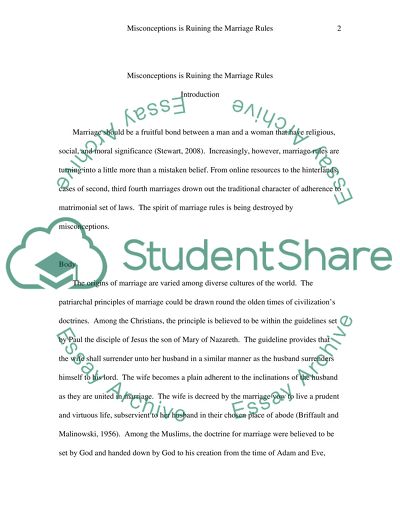 Misconceptions is Ruining the Marriage Rules