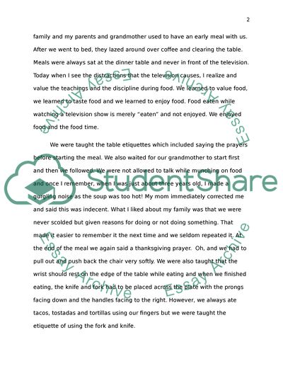 Food Brings Families Together