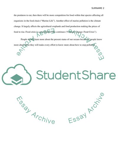 Ocean Pollution and Climate Change