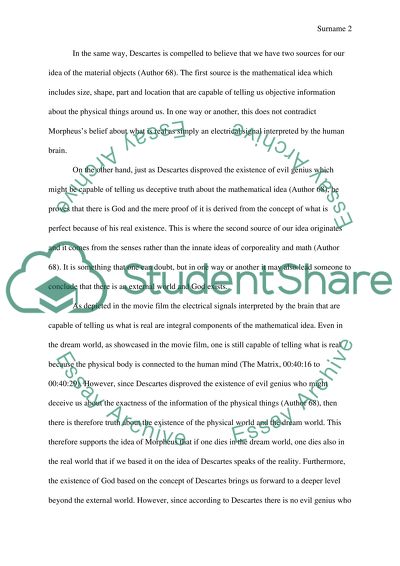 Analysis of Movie The Matrix