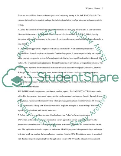 Human Resource Information Systems Assignment (Please answer the following 11questions)