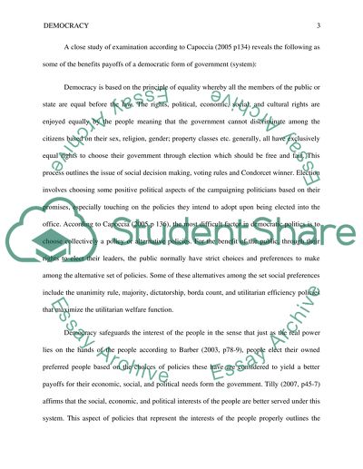 The Strategy of Democracy